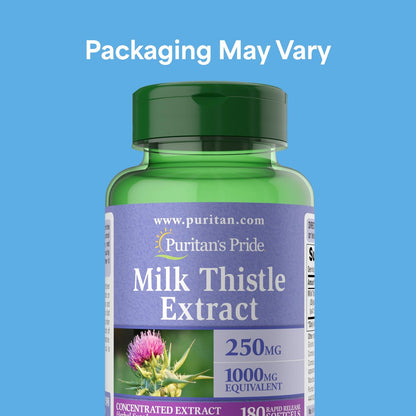 Puritan's Pride Milk Thistle 4:1 – Antioxidant Protection: Silymarin acts as a powerful antioxidant, helping to – Image 3