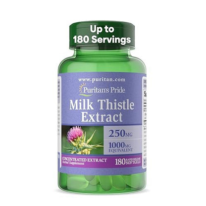 Puritan's Pride Milk Thistle 4:1 – Traditional Liver Support: Milk thistle has been used for centuries to promote – Image 2