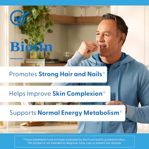 Doctor's Best Biotin Vitamin Supplement 5000 mcg for Men & Women - Biotin Capsules for Hair Growth Support, Skin, & Nails, Non GMO, Gluten Free, Soy Free, Vegan - 120 Veg Caps - görsel 8