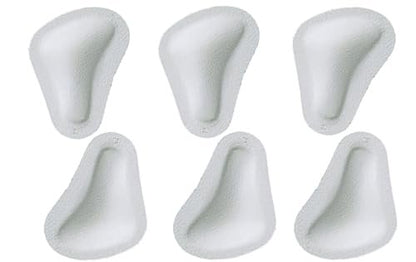 Pedag T-Form | German Made | Metatarsal Foot Pads for Pain Relief | Anatomically Correct | Vegetable Tan Leather | Self Adhesive | White | Size Med, Fits US W 8-10 / US M 7 | 3 Pairs