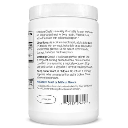 21st Century Vitamins Calcium Citrate Plus – Vitamin D3: Enhances calcium absorption and supports immune health. – Image 2