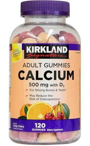 Kirkland Signature Chewable Calcium with Vitamin D3 Adult Gummies, 120 ct x 1 Bottle - görsel 6