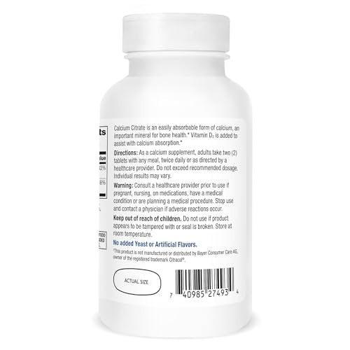 21st Century Vitamins Calcium Citrate Plus – Large Bottle: 400 tablets per bottle – a 200-day supply at two – Image 4