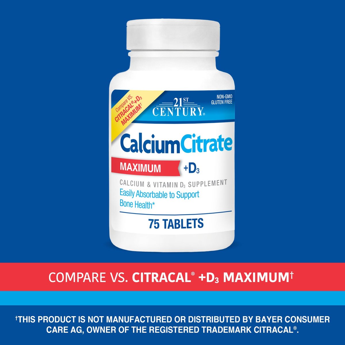 21st Century Calcium Citrate Plus D Maximum – Item Weight: 0.327 pounds – Image 7