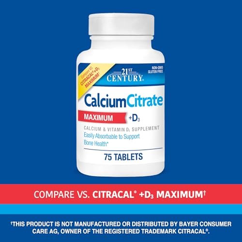 21st Century Calcium Citrate Plus D Maximum – Item Dimensions: 2.25 x 2.25 x 3.75 inches – Image 8