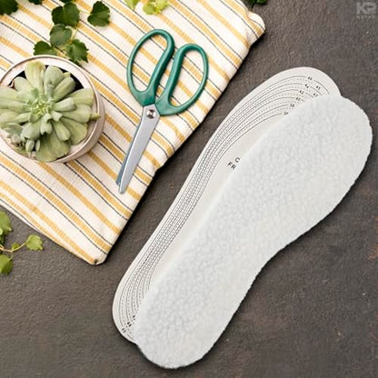 2 Pcs Winter Boot Liners – Ultra Thin Sheepskin Boot Insoles Women and Men – Trim-to-Fit Size for Winter & Summer, Soft to Wear, Provide Good Warmth and Cushioning – Versatile Use, All-Season Comfort
