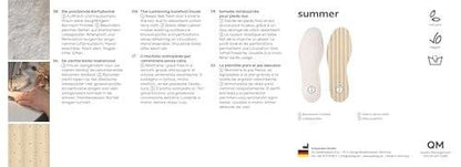 Pedag Summer Terry Cotton Sockless Insoles | Barefoot Inserts | Handmade in Germany | Absorbs Sweat & Controls Odor | Wear Without Socks | Washable | US Women 8/ Men 5/ EU 38 | White | 3 Pair