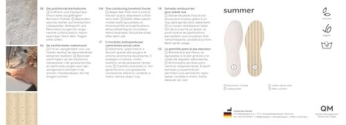 Pedag Summer Terry Cotton Sockless Insoles | Barefoot Inserts | Handmade in Germany | Absorbs Sweat & Controls Odor | Wear Without Socks | Washable | US Women 8/ Men 5/ EU 38 | White | 3 Pair - görsel 12