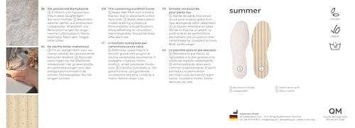 Pedag Summer Terry Cotton Sockless Insoles | Barefoot Inserts | Handmade in Germany | Absorbs Sweat & Controls Odor | Wear Without Socks | Washable | US Women 8/ Men 5/ EU 38 | White | 3 Pair - görsel 2