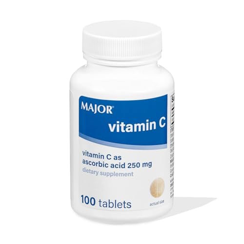 MAJOR Vitamin C 250 Mg - Dietary Supplement - 100 Tablets (1 Pack) - görsel 1