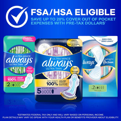 Always Ultra Thin, Size 3 Extra Heavy Long – Extra Heavy Absorbency (Size 3): Designed for heavy to extra heavy – Image 12