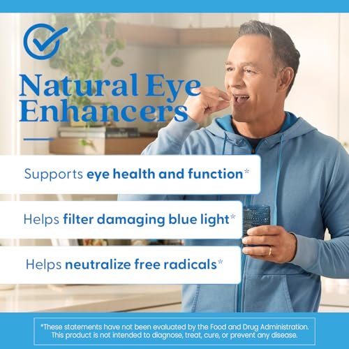 Doctor's Best Natural Vision Enhancers for Men & Women - Lutein and Zeaxanthin Supplement with Fish Oil, Eye Health Support Supplement for Adults, Protects Eyes from Blue Light, Non GMO - 60 Softgels