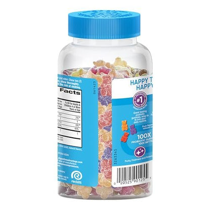 Digestive Advantage Daily Probiotic Gummy for Kids, Multi, Natural Fruit Flavours, 80 Count
