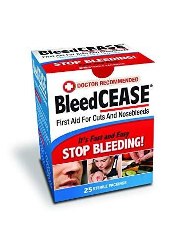 BleedCEASE First Aid for Cuts and Nosebleeds Sterile Packings, 25 Count - görsel 3