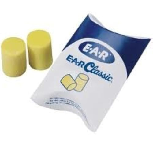 3M Earplugs Classic PVC Foam Disposable 50 Pack - görsel 1