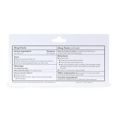 CareAll Zinc Oxide 20% Skin Protectant Barrier Ointment 2 oz – Relieves, Treats and Prevents Minor Skin Irritations due to Diaper Rash – Helps Seal Out Wetness – Protects Chafed Skin