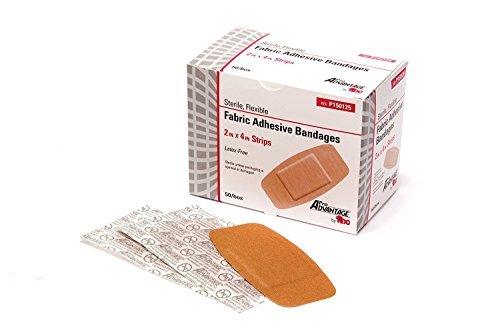 ProAdvantage TM80759 P150125 Flexible Large Adhesive Bandages 2" x 4" (Pack of 50) - görsel 1