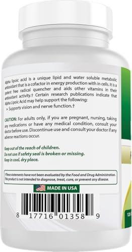 Best Naturals Alpha Lipoic Acid 300 mg 120 Capsules - görsel 10