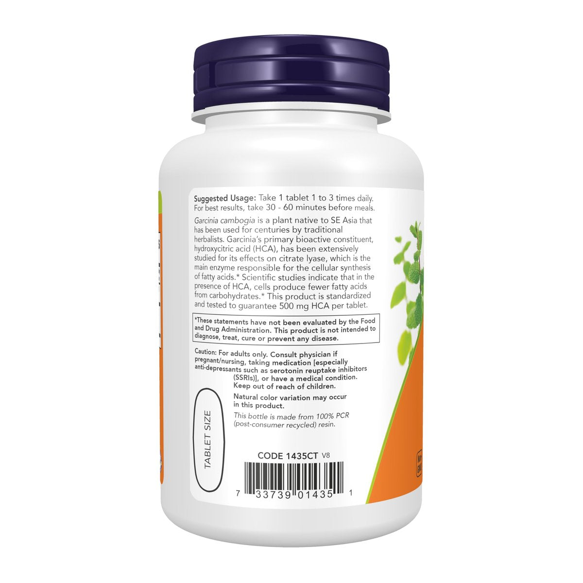 NOW Foods Supplements, Garcinia (Garcinia Cambogia) 1,000 mg, Healthy Metabolism, Weight Loss, 120 Tablets - görsel 3