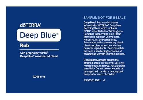 doTERRA Deep Blue Rub Samples, 0.068 Fl Oz (Pack of 10) - görsel 1