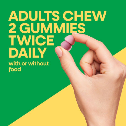 Nature’s Way Alive! Chewable Calcium Gummies with Vitamin D3, Daily Supplement Supports Healthy Bones and Teeth, and Muscle Function*, Strawberry and Raspberry-Lemonade Flavored, 60 Gummies