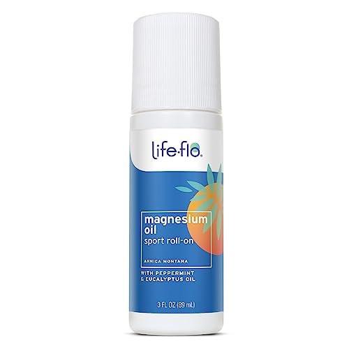Life-FLO Magnesium Oil Sport Roll-On for Adults and Kids - Magnesium Chloride from Zechstein Seabed Plus Arnica - Calms and Refreshes Muscles and Joints After Exercise - 3oz Roller - görsel 2