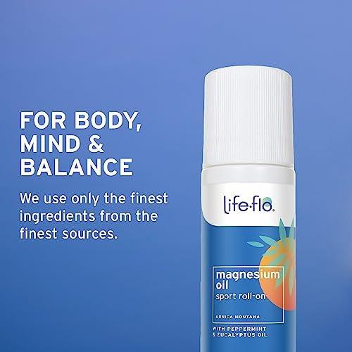 Life-FLO Magnesium Oil Sport Roll-On for Adults and Kids - Magnesium Chloride from Zechstein Seabed Plus Arnica - Calms and Refreshes Muscles and Joints After Exercise - 3oz Roller - görsel 10