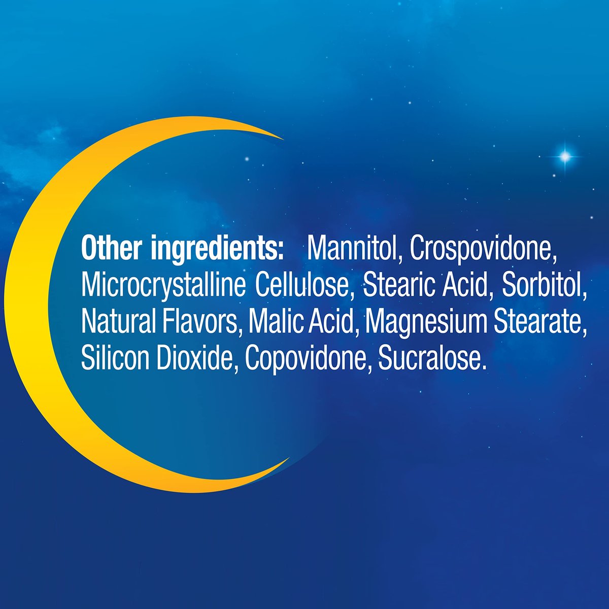 MidNite Back to Sleep Low Dose, 1.5 mg Melatonin Sleep Aid, Non-Habit Forming, Herbal Dietary Supplement for Adults, Drug-Free, Gluten-Free & Lactose-Free, Vegetarian, Vegan, 30 Quick Melt Tablets, 2 Pack - görsel 4