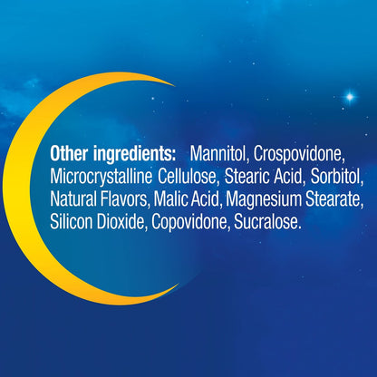 MidNite Back to Sleep Low Dose, 1.5 mg Melatonin Sleep Aid, Non-Habit Forming, Herbal Dietary Supplement for Adults, Drug-Free, Gluten-Free & Lactose-Free, Vegetarian, Vegan, 30 Quick Melt Tablets, 2 Pack