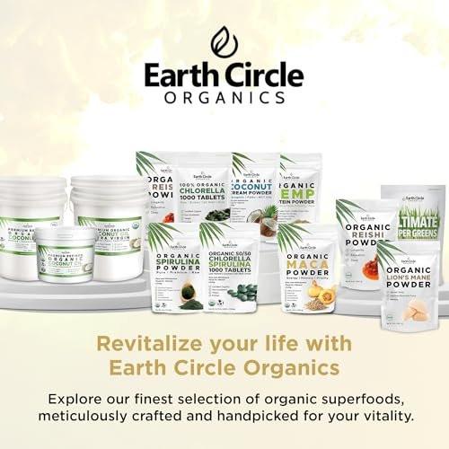 Earth Circle Organics Black Maca Powder, 8 oz – Premium Organic Superfood Supplement - görsel 2