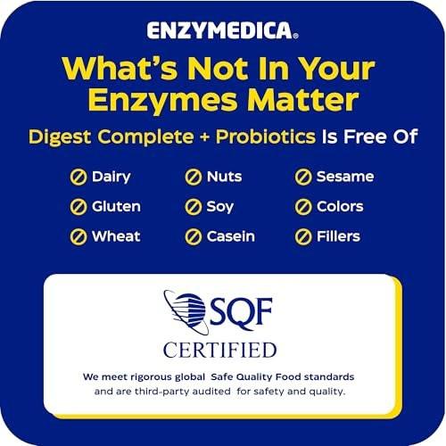 Enzymedica Digest Complete + Probiotics - Digestive Enzyme Supplement for Women & Men, Enzyme and Probiotic Capsules for Digestion, Gut Health Support, Helps Gas & Bloating, Vegetarian - 30 Caps - görsel 3