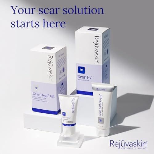 Rejuvaskin Scar Esthetique Scar Cream with Silicone, Reduces the Appearance of Surgical Scars, Burns, Stretch Marks, Keloids & Acne Scars, 10ml/0.338 Oz - görsel 9