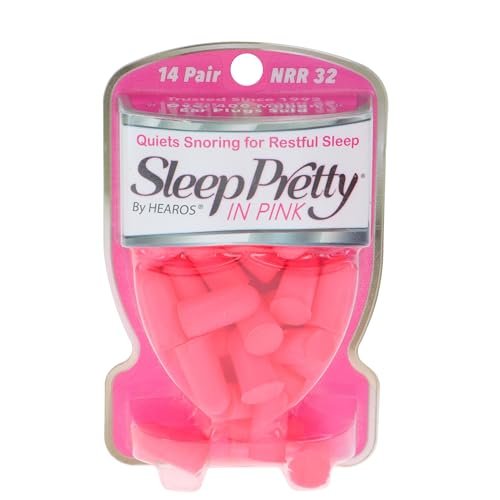 HEAROS Sleep Pretty in Pink Ear Plugs For – Effective Noise Reduction: Blocks out snoring, traffic, and other – Image 2