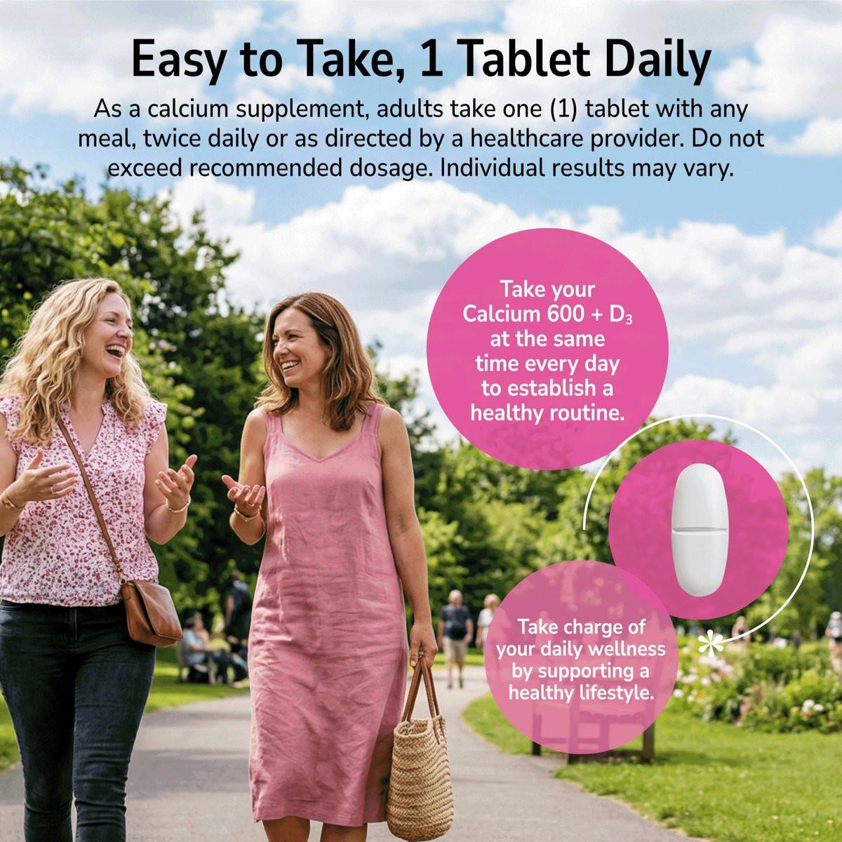 21st Century Calcium Plus D Supplement Tablet, 600 mg, 400 Count - görsel 13