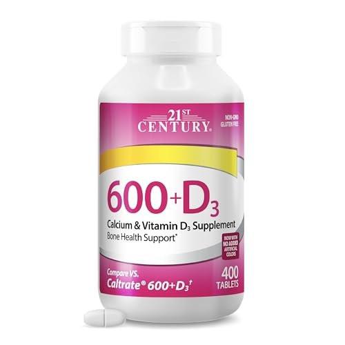 21st Century Calcium Plus D Supplement Tablet, 600 mg, 400 Count - görsel 2