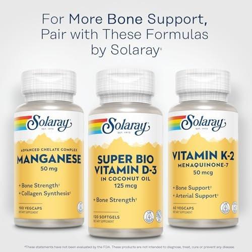 SOLARAY Super Bio Vitamin D3 in Coconut Oil - D3 Vitamin 5000 IU - Bone Health and Immune Support Supplement - Lab Verified, Made Without Soy, 60-Day Guarantee - 120 Softgels, 120 Servings - görsel 12