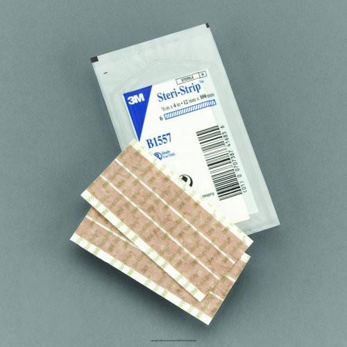 3M Steri-Strip Blend Tone Skin Closure - 1/2" x 4" (12 x 100 mm) - 6 Strips per Envelope - görsel 1