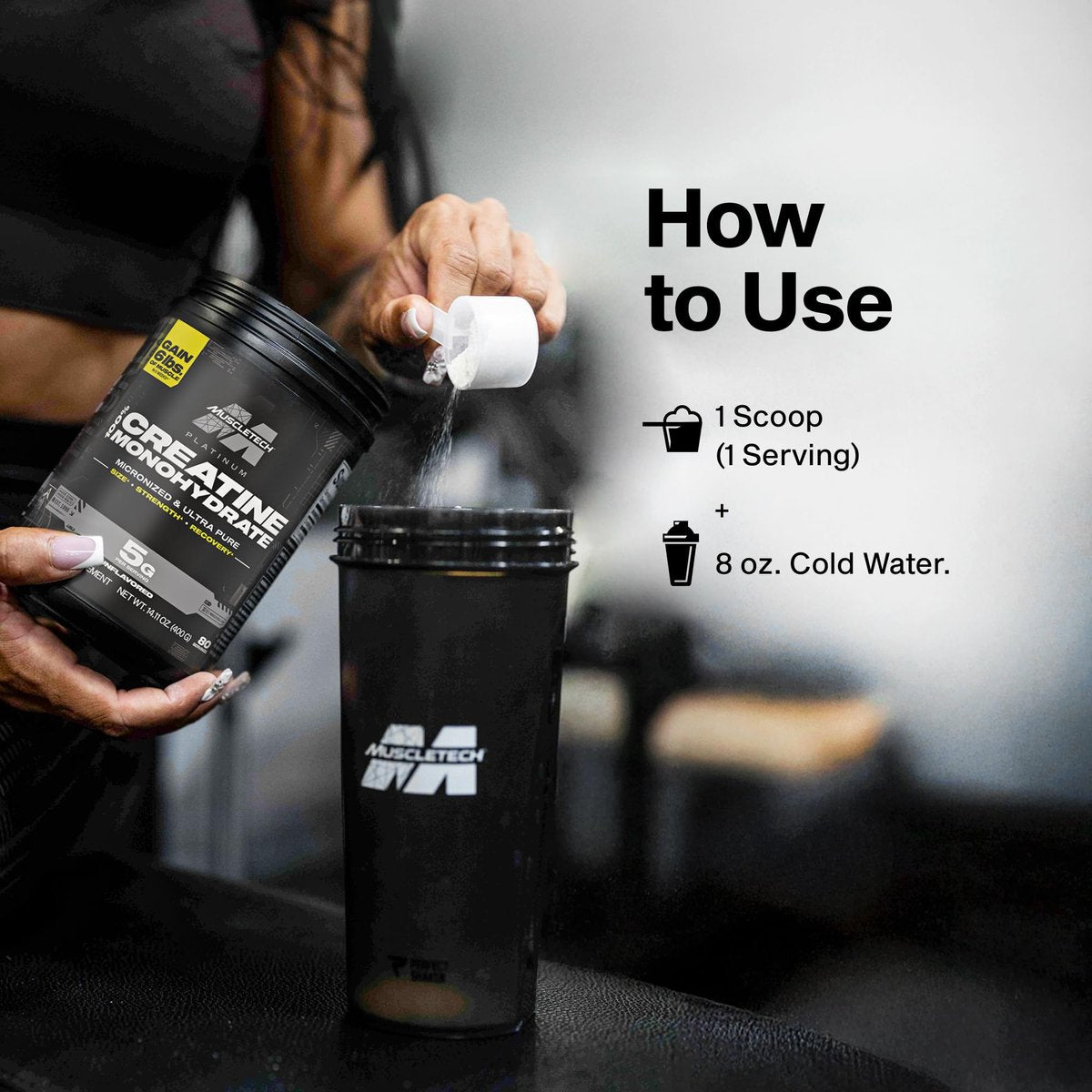 MuscleTech Creatine Monohydrate Powder, – Supports Muscle Growth: Creatine helps increase phosphocreatine stores – Image 16