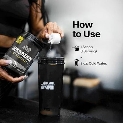 MuscleTech Creatine Monohydrate Powder, – Pure Micronized Creatine: Each scoop delivers 5 grams of micronized – Image 1