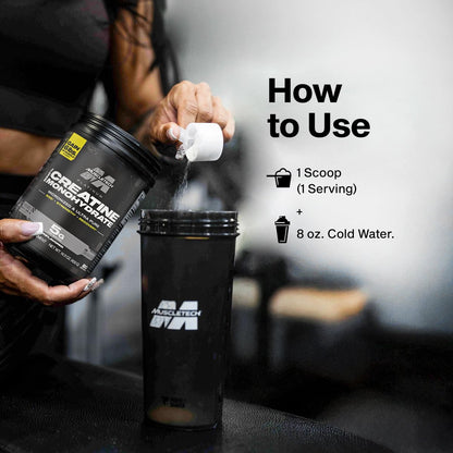 MuscleTech Creatine Monohydrate Powder, – Unflavored Formula: No artificial flavors or sweeteners, making it easy – Image 15
