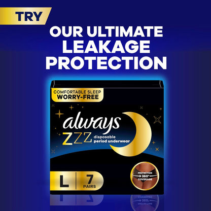 Always Ultra Thin Overnight Pads, Size 5, – Wide Coverage : Extended length and wider back provide extra coverage – Image 5