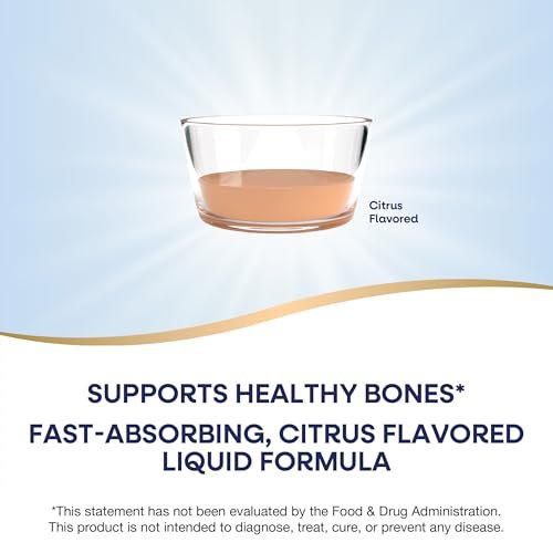 Nature's Way Calcium & Vitamin D3 with Magnesium Liquid Supplement, Calcium & Vitamin D Supplement, Supports Bone Health*, Fast-Absorbing Liquid, Gluten Free, Citrus Flavored, 16 Fl Oz (Pkg May Vary) - görsel 6