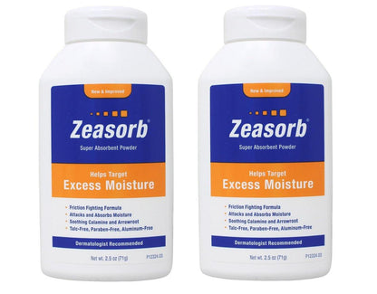 Zeasorb Powder 2.5 OZ (3 Pack) – Medicated Athlete's Foot & Body Deodorant