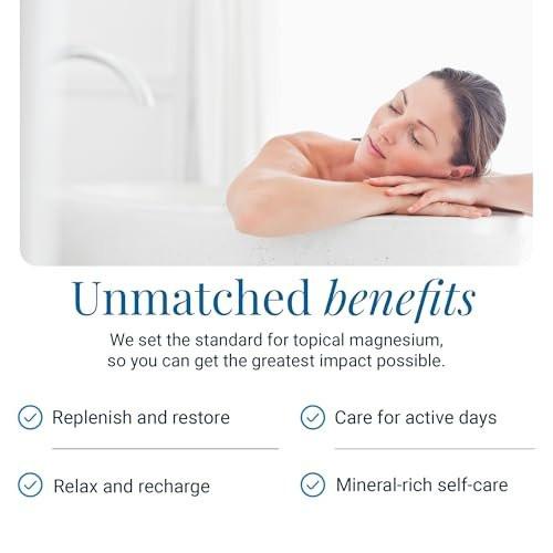 Ancient Minerals Magnesium Bath Flakes Ultra with OptiMSM – Pure Zechstein Magnesium Chloride and Organic Sulfur Bath Salts, Soothing Mineral Soak for Skin & Body, 1.65 lb - görsel 10