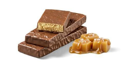 think! Protein Bars with Chicory Root for Fiber, Digestive Support, Gluten Free with Whey Protein Isolate, Salted Caramel, Snack Bars without Artificial Sweeteners, 1.4 Oz (10 Count)