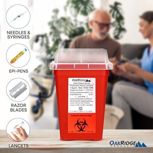 Oakridge Products Sharps Container for Home – Quantity: 10 containers per pack – Image 11