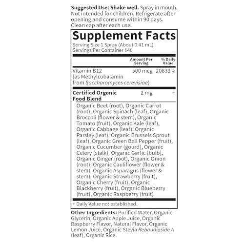 Garden of Life Organics Vitamin C Spray Featuring Amla Berry – Liquid Vitamin C Supplement for Immune & Skin Health Support, USDA Organic, Non-GMO, Vegan, Orange Tangerine Flavor, 2 Fl Oz Bottle - görsel 15