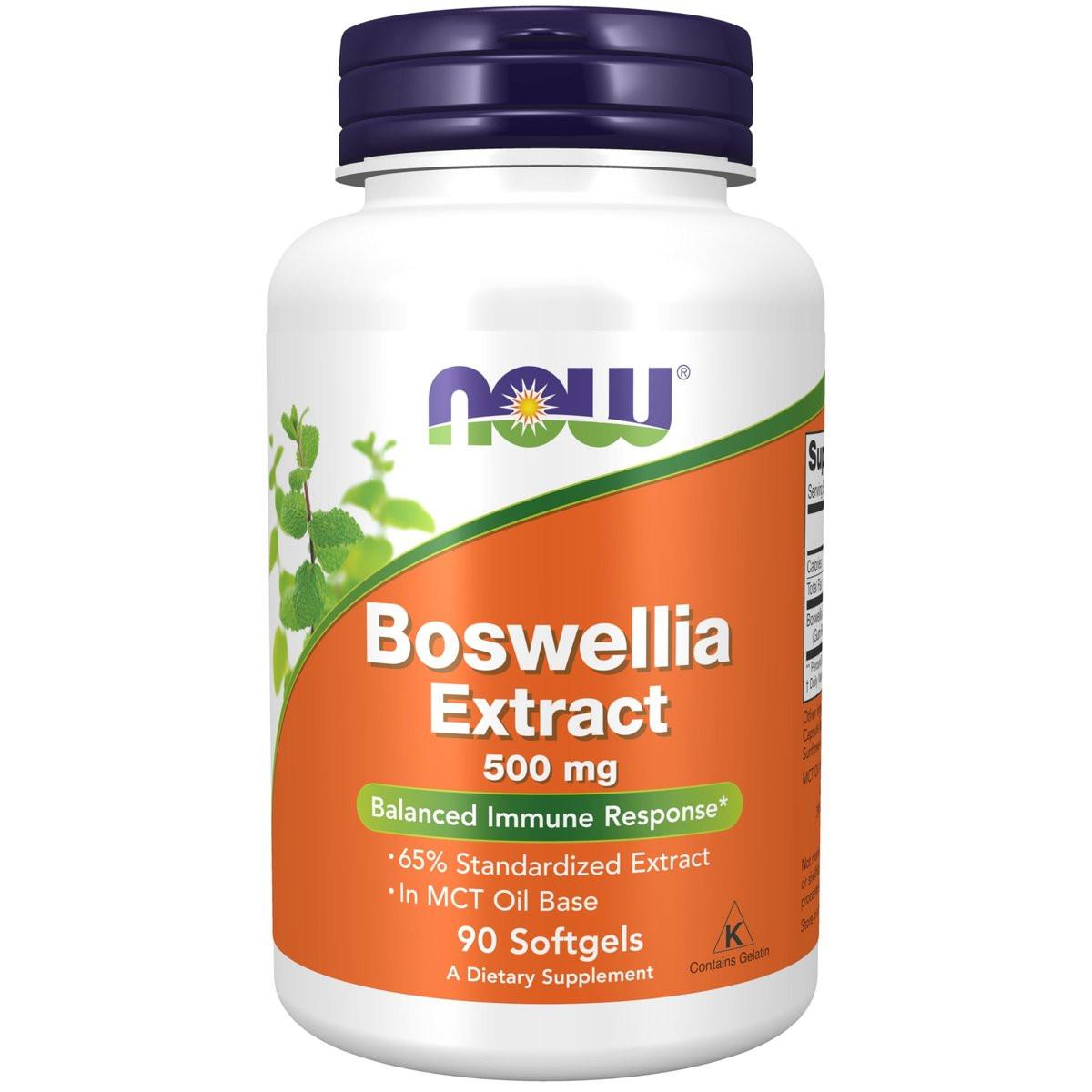 NOW Foods Supplements, Boswellia Extract 500 mg in MCT Oil Base, Balanced Immune Response*, 90 Softgels - görsel 4
