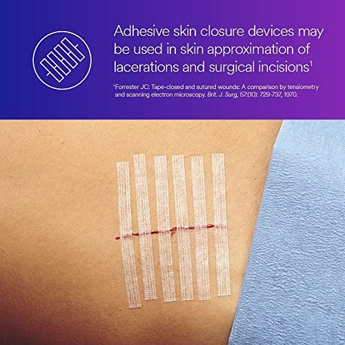 3M™ Steri-Strip™ Reinforced Adhesive Skin Closures, R1546, 1/4 in x 4 in (6 mm x 100 mm), 50 Bag/Carton, 4 Carton/Case - görsel 2