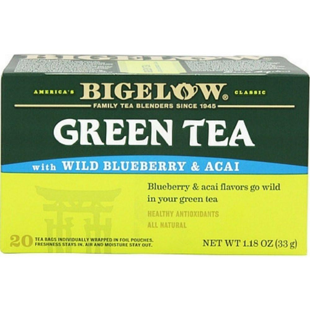 Bigelow Green Tea with Blueberry 20 Count (Pack of 18) - görsel 1